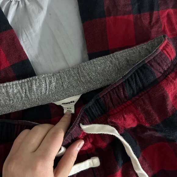 Roots Red and Black Plaid Pajamas - Picture 2 of 3